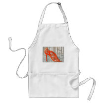 Graffiti Orange Cage Stilettos Apron