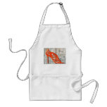 Graffiti Orange Cage Stilettos aprons