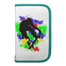 Graffiti Paint Splotches Skateboard Planners