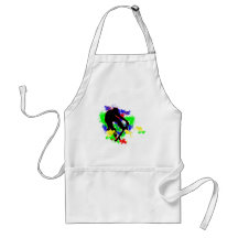 Graffiti Paint Splotches Skater Aprons
