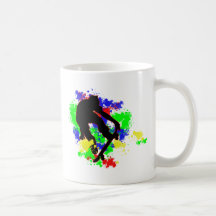 Graffiti Paint Splotches Skater Mugs