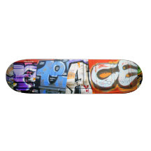 Graffiti Peace Train Skateboard Deck