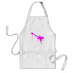 Graffiti Pink Guitar - Emo Alternative Grunge Rock aprons
