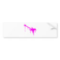 Graffiti Pink Guitar - Emo Alternative Grunge Rock bumper stickers