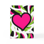 Graffiti Pink Heart Card