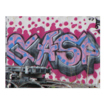graffiti postcard