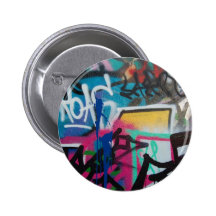 graffiti smudge background pinback button