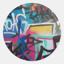 graffiti smudge background round stickers