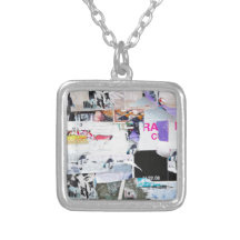 Graffiti Wall Banksy Style Torn Paper Custom Jewelry