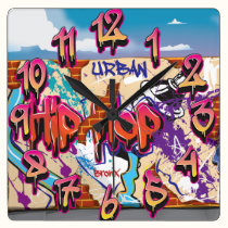 Graffiti Wall wall clocks