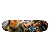 graffitie man skate board deck