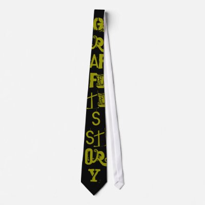 Graffitis Story Neck Tie by affreeisenlohr