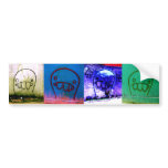 Grafitti Characters Bumper Sticker
