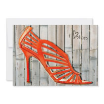 Grafitti Orange Cage Stilettos