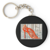 Grafitti Orange Cage Stilettos
