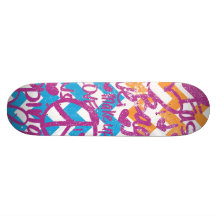 Grafitti Purple Skate Board Decks