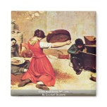 Grain And Seven Women By Courbet Gustave magnets