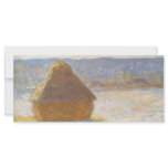 Grainstack in Morning, Snow Effect by Claude Monet rack cards