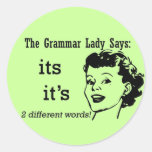 Grammar It's and Its Stickers