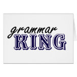 Grammar King Greeting Card