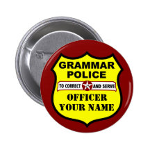 Grammar Police Customisable Button