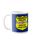 Grammar Police Customisable Mug