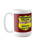 Grammar Police Customisable Mug