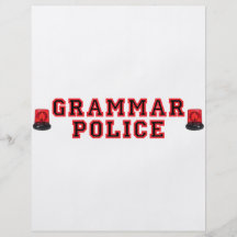 Grammar Police Full Colour Flyer