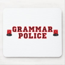 Grammar Police Mousepad