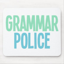 Grammar Police Mousepads