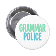 Grammar Police Pin