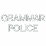 GRAMMAR POLICE POLO embroidered shirts