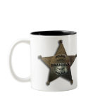 Grammar police vintage badge mugs