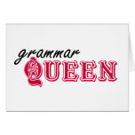 Grammar Queen Greeting Card