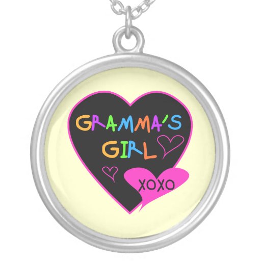 Gramma's Girl Tshirts, Mugs, Buttons, Cases, Hats Personalized Necklace