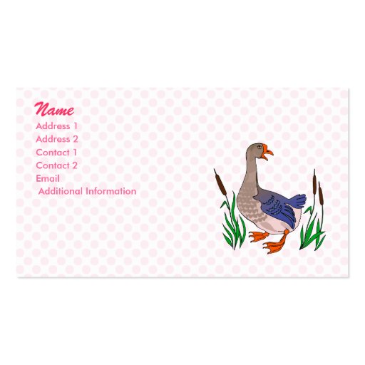 Grammy Goose Business Card Template