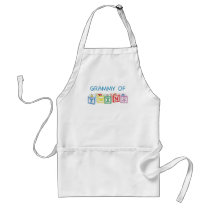  Grammy of Twins Blocks Aprons