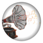 Gramophone stickers