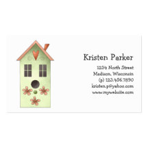 Gram's Garden · Green Birdhouse Business Cards