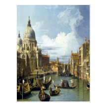 'Grand Canal and the Church of the Salute' Post Cards