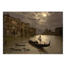 Grand Canal by Moonlight II, Venice, Italy Business Card Template