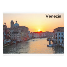 Grand canal Venice - sunrise Personalised Invitation