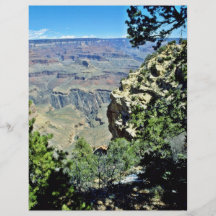Grand Canyon Framed By Rock And Shrubs Personalized Flyer