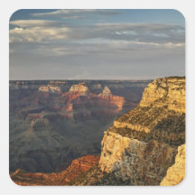 Grand Canyon from the south rim at sunset, 3 Square Stickers