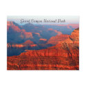 grand canyon red greetings postcards