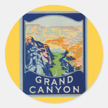 Grand Canyon Round Stickers