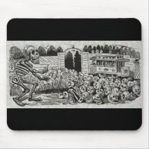 Grand electric skull mousemats