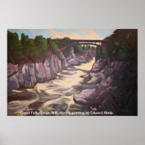 Grand Falls Gorge, New Brunswick Poster