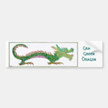 Grand Green Dragon Bumper Sticker