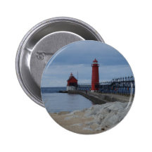 Grand Haven Lighthouses Pinback Buttons